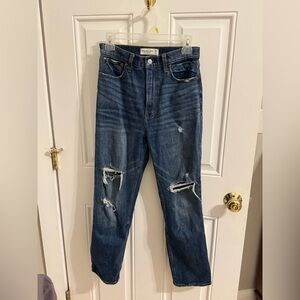 Abercrombie & Fitch Ankle Straight Ultra High Rise
